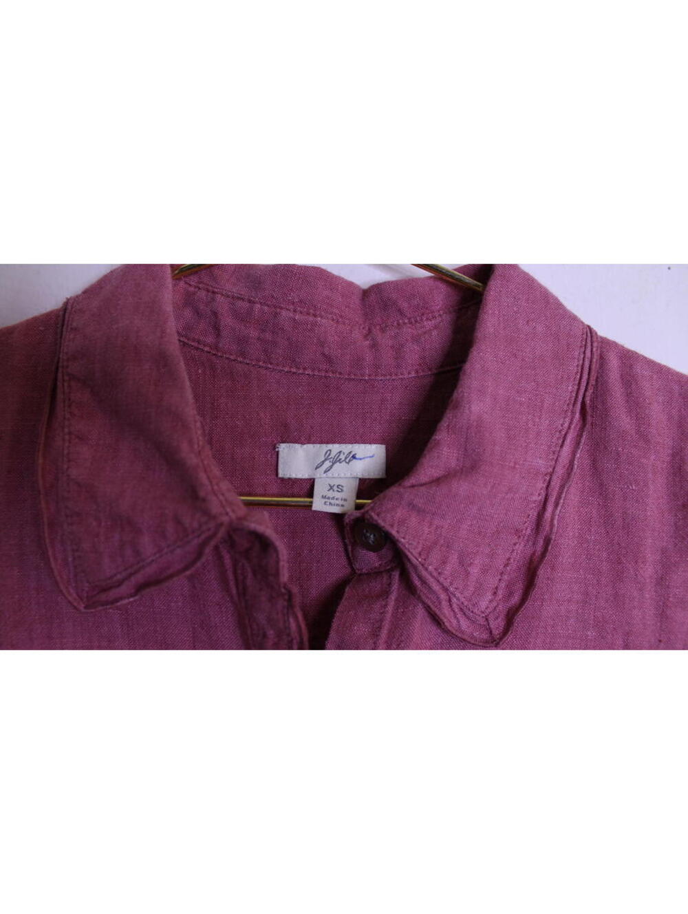 J. Jill Linen Button Down Short Sleeve Blouse - XS - Picture 4 of 5